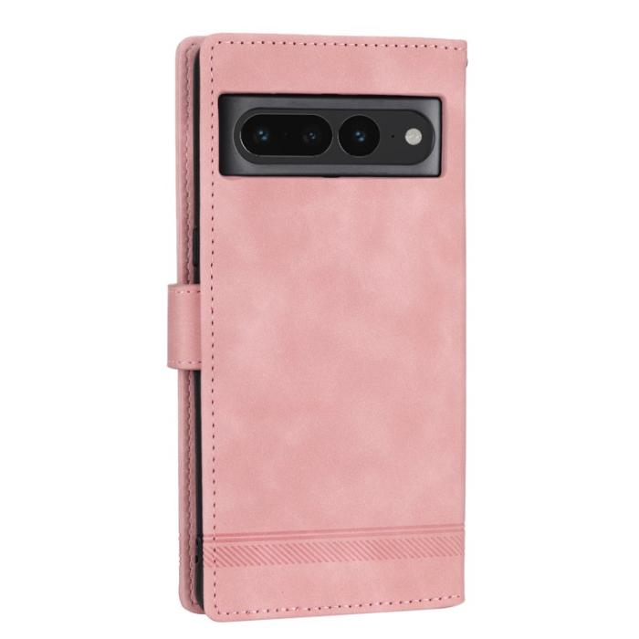 DIERFENG - DIERFENG DF-03 Fodral för Google Pixel 7 Pro 5G Äkta läder - Rosa