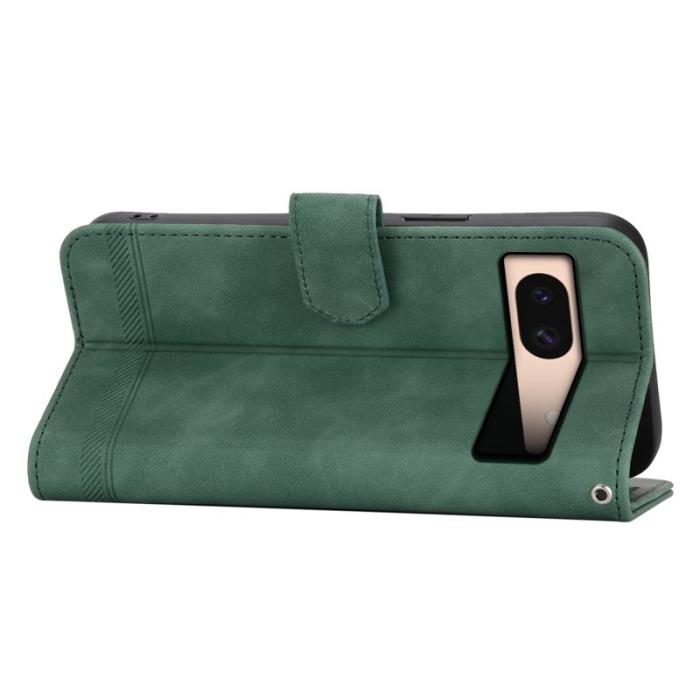 DIERFENG - DIERFENG DF-03 Fodral för Google Pixel 8a PU Läder - Grön