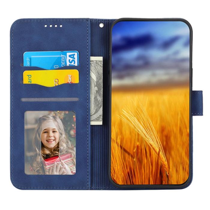 DIERFENG - DIERFENG DF-03 Fodral för iPhone 13 6.1 tum - PU Läder - Blå