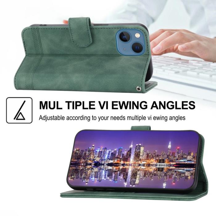 DIERFENG - DIERFENG DF-03 Fodral för iPhone 13 6.1 tum - PU Läder - Grön