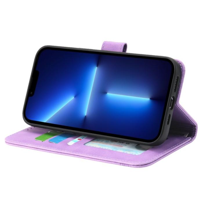 DIERFENG - DIERFENG DF-03 Fodral för iPhone 13 Pro Max - PU Läder - Lila