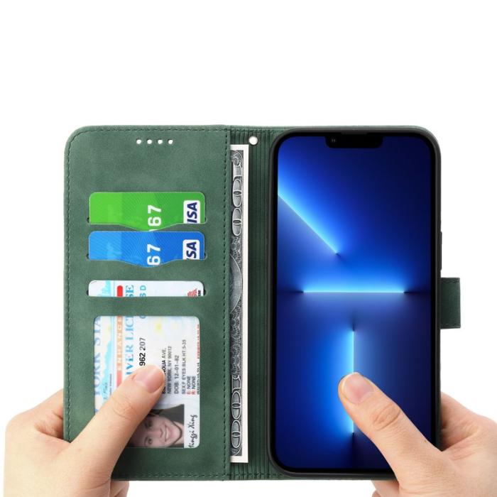 DIERFENG - DIERFENG DF-03 Fodral för iPhone 13 Pro - PU läder - Grön