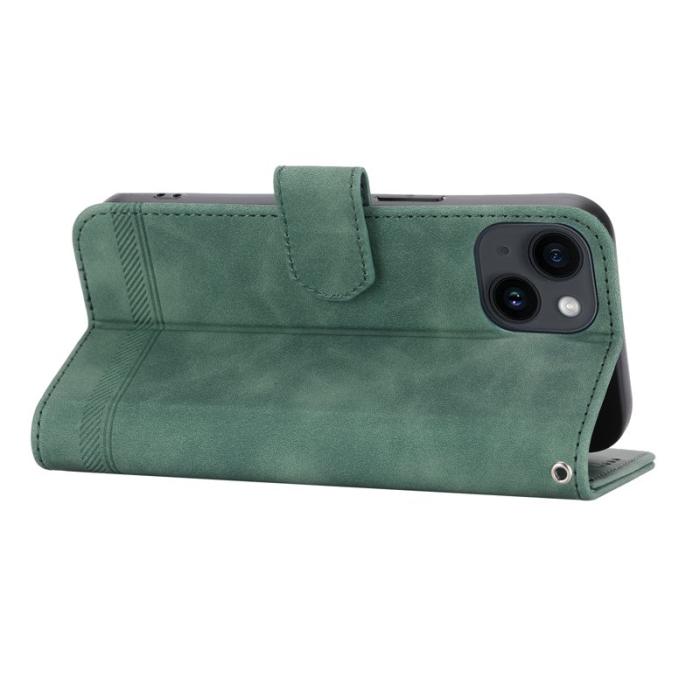 DIERFENG - DIERFENG DF-03 Fodral för iPhone 14 i Äkta läder - Grön