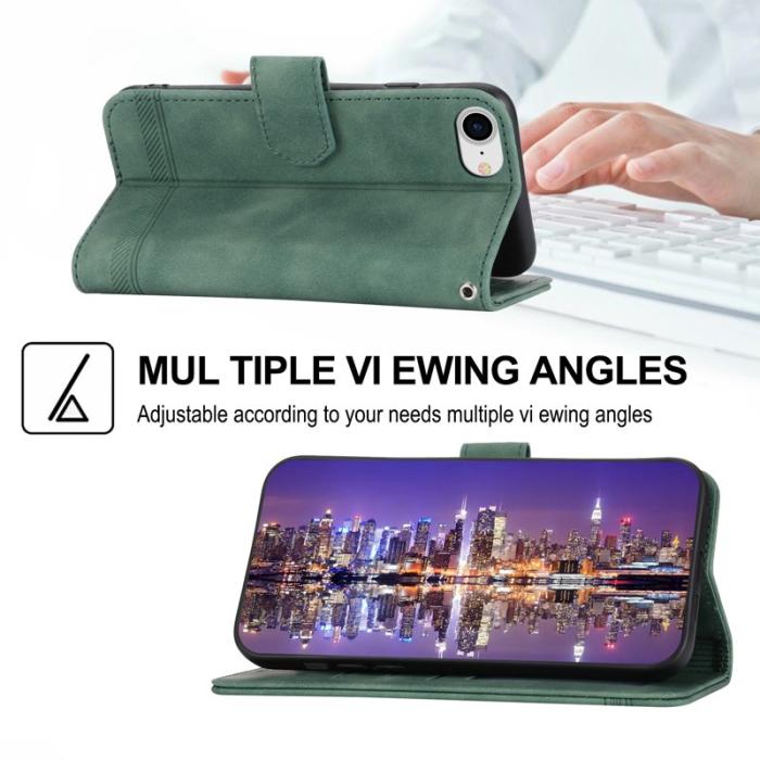 DIERFENG - DIERFENG DF-03 Fodral för iPhone 7/8/SE (2020/2022) - Äkta läder - Grön