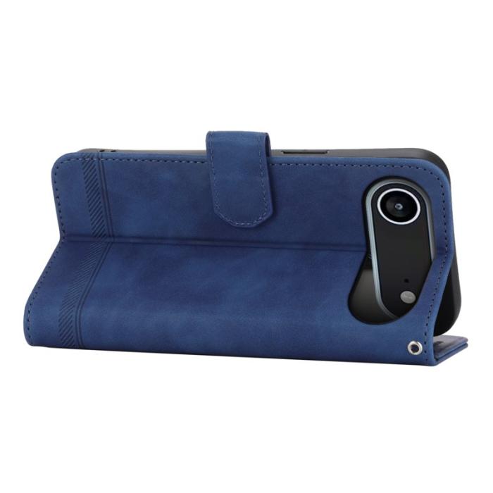 DIERFENG - DIERFENG DF-03 Fodral för iPhone Air Äkta läder - Blå