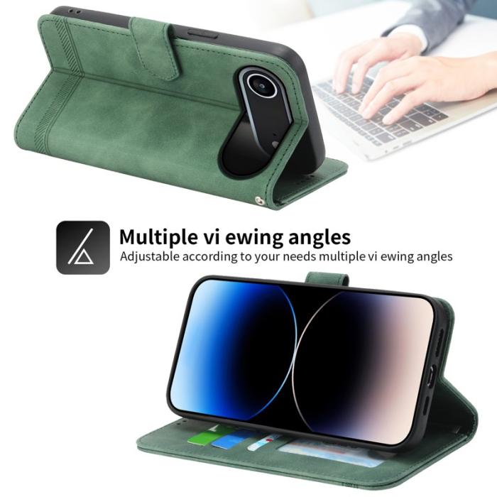 DIERFENG - DIERFENG DF-03 Fodral för iPhone Air Äkta läder - Grön