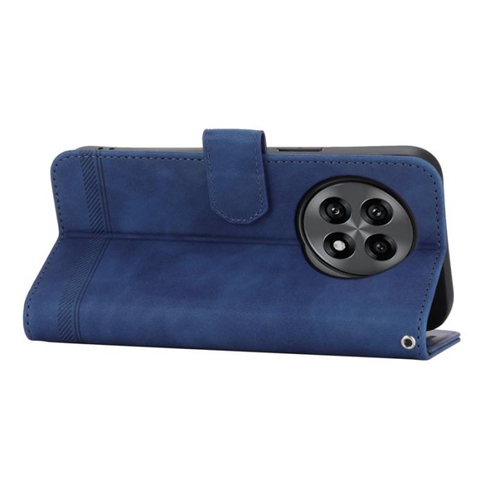 DIERFENG - DIERFENG DF-03 Fodral för OnePlus 13R 5G Äkta läder - Blå