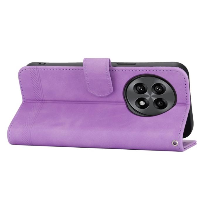 DIERFENG - DIERFENG DF-03 Fodral för OnePlus 13R 5G Äkta läder - Lila