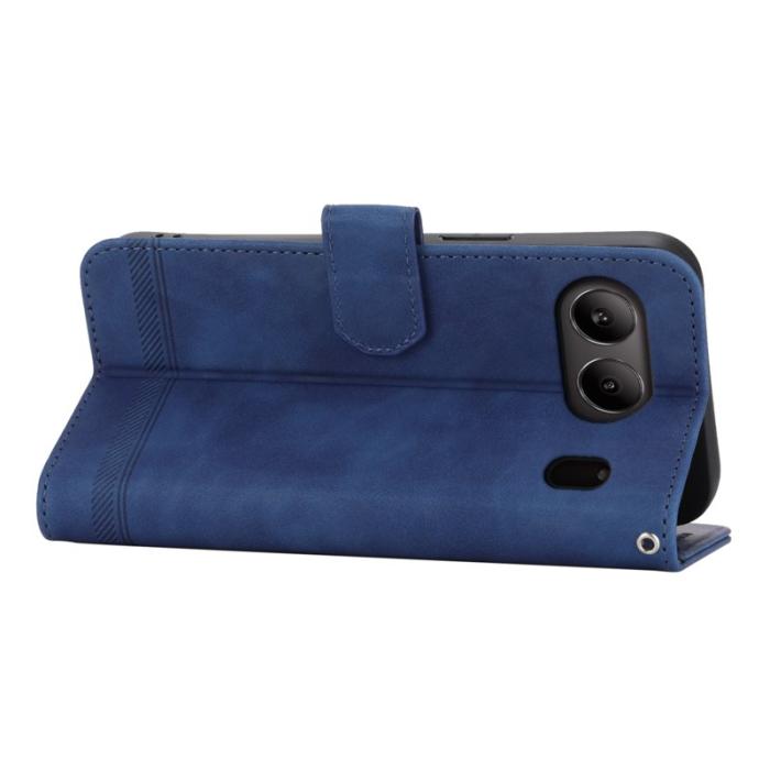 DIERFENG - DIERFENG DF-03 Fodral för OnePlus Nord 4 Äkta läder - Blå