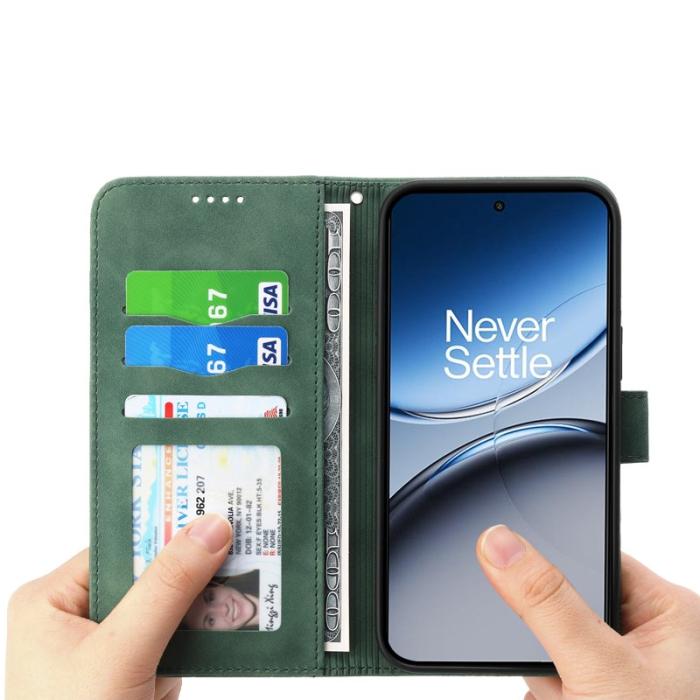 DIERFENG - DIERFENG DF-03 Fodral för OnePlus Nord 4 Äkta läder - Grön