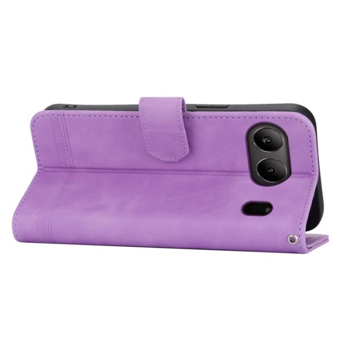 DIERFENG - DIERFENG DF-03 Fodral för OnePlus Nord 4 Äkta läder - Lila
