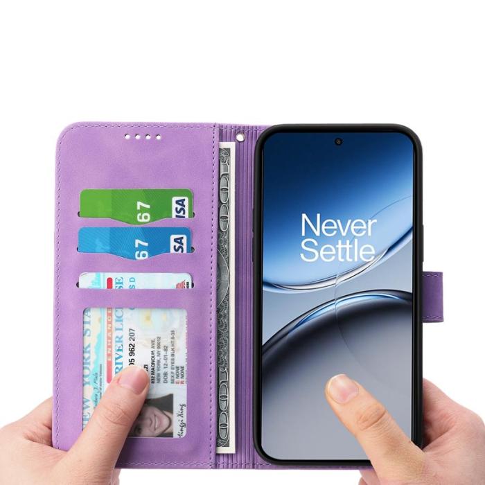 DIERFENG - DIERFENG DF-03 Fodral för OnePlus Nord 4 Äkta läder - Lila