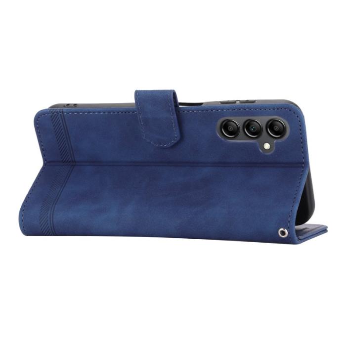 DIERFENG - DIERFENG DF-03 Fodral för Samsung Galaxy A14 5G - PU Läder - Blå