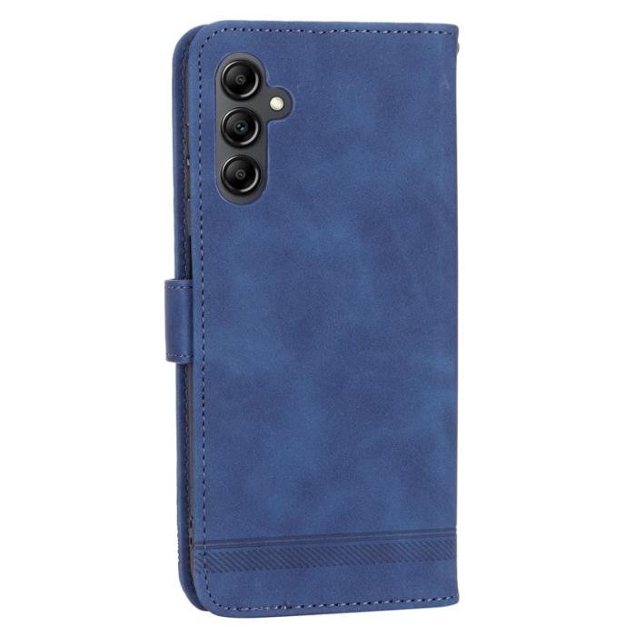 DIERFENG - DIERFENG DF-03 Fodral för Samsung Galaxy A14 5G - PU Läder - Blå