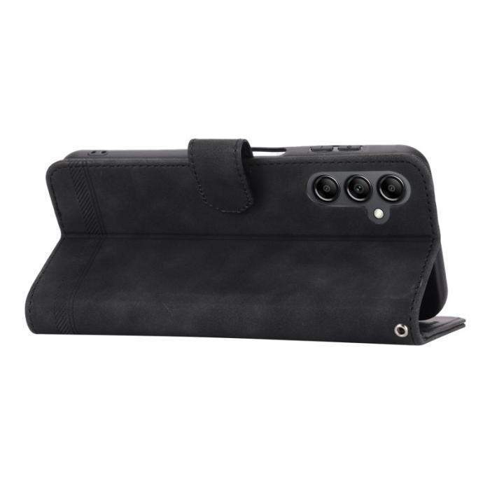 DIERFENG - DIERFENG DF-03 Fodral för Samsung Galaxy A14 5G - PU Läder - Svart