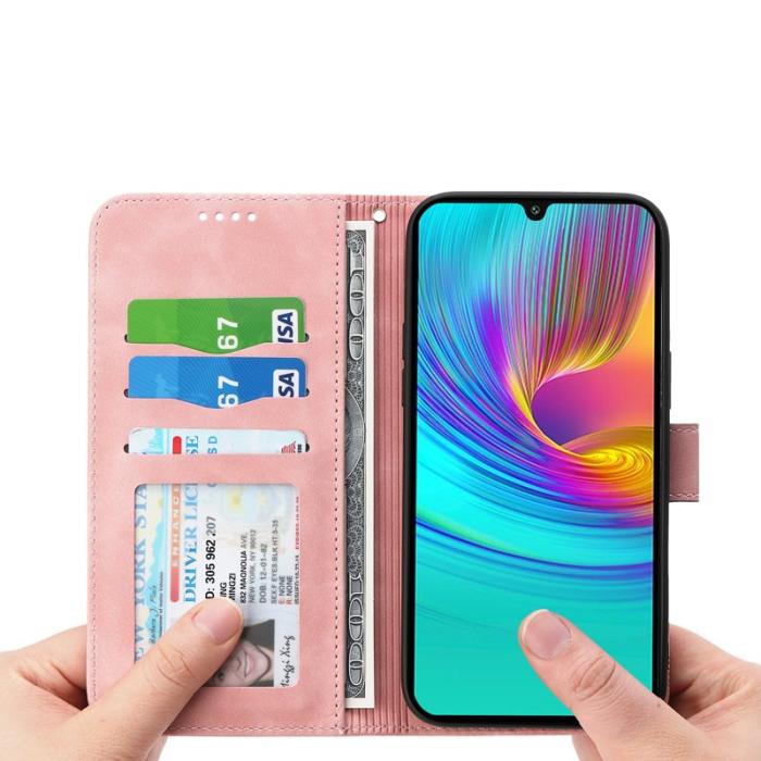 DIERFENG - DIERFENG DF-03 Fodral för Samsung Galaxy A16 5G Äkta läder - Rosa