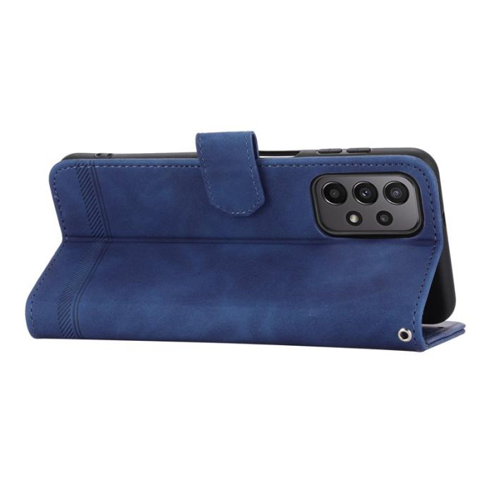 DIERFENG - DIERFENG DF-03 Fodral för Samsung Galaxy A23 5G - Äkta läder - Blå