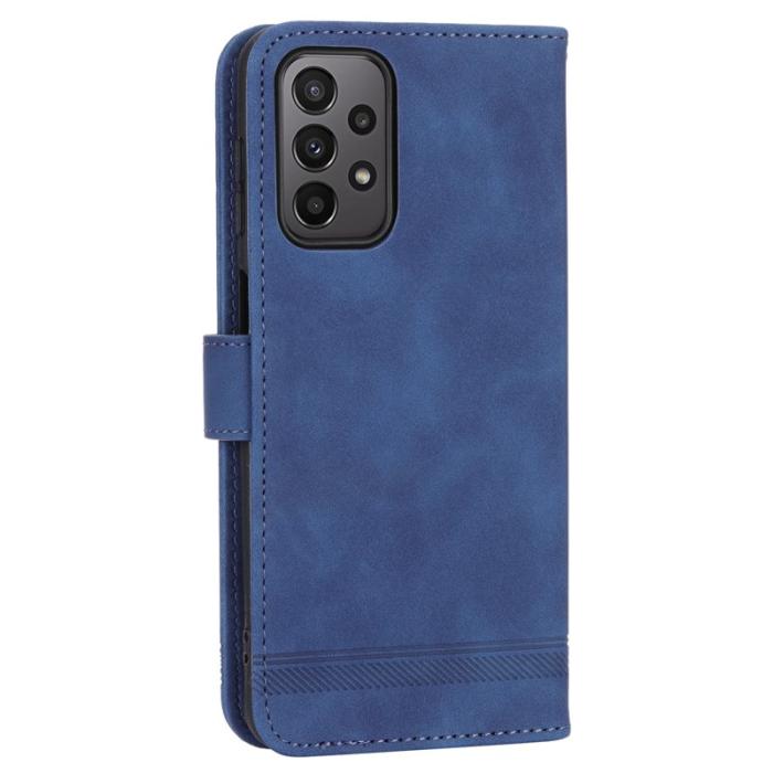 DIERFENG - DIERFENG DF-03 Fodral för Samsung Galaxy A23 5G - Äkta läder - Blå