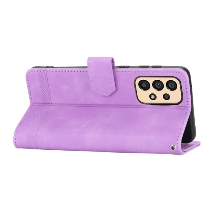 DIERFENG - DIERFENG DF-03 Fodral för Samsung Galaxy A33 5G - Lila PU Läder