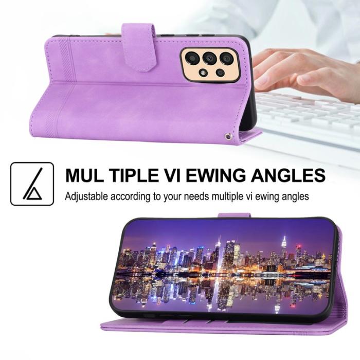 DIERFENG - DIERFENG DF-03 Fodral för Samsung Galaxy A33 5G - Lila PU Läder