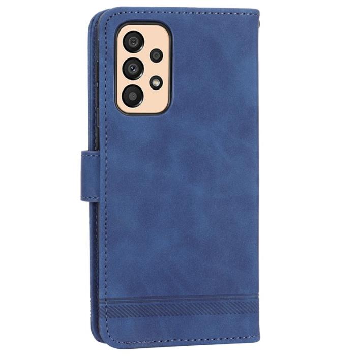 DIERFENG - DIERFENG DF-03 Fodral för Samsung Galaxy A33 5G - PU Läder - Blå