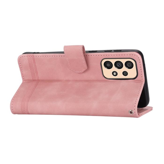 DIERFENG - DIERFENG DF-03 Fodral för Samsung Galaxy A33 5G - PU Läder - Rosa