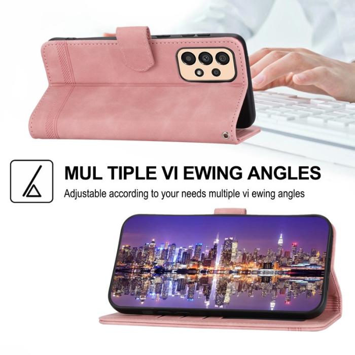 DIERFENG - DIERFENG DF-03 Fodral för Samsung Galaxy A33 5G - PU Läder - Rosa