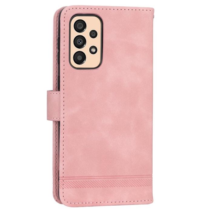 DIERFENG - DIERFENG DF-03 Fodral för Samsung Galaxy A33 5G - PU Läder - Rosa