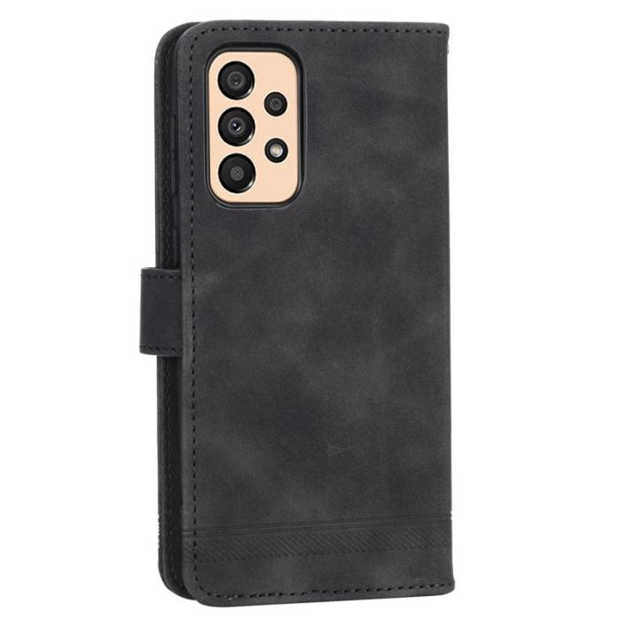 DIERFENG - DIERFENG DF-03 Fodral för Samsung Galaxy A33 5G - Svart PU Läder