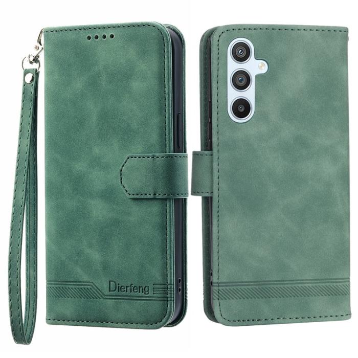 DIERFENG - DIERFENG DF-03 Fodral för Samsung Galaxy A54 5G - Äkta läder - Grön