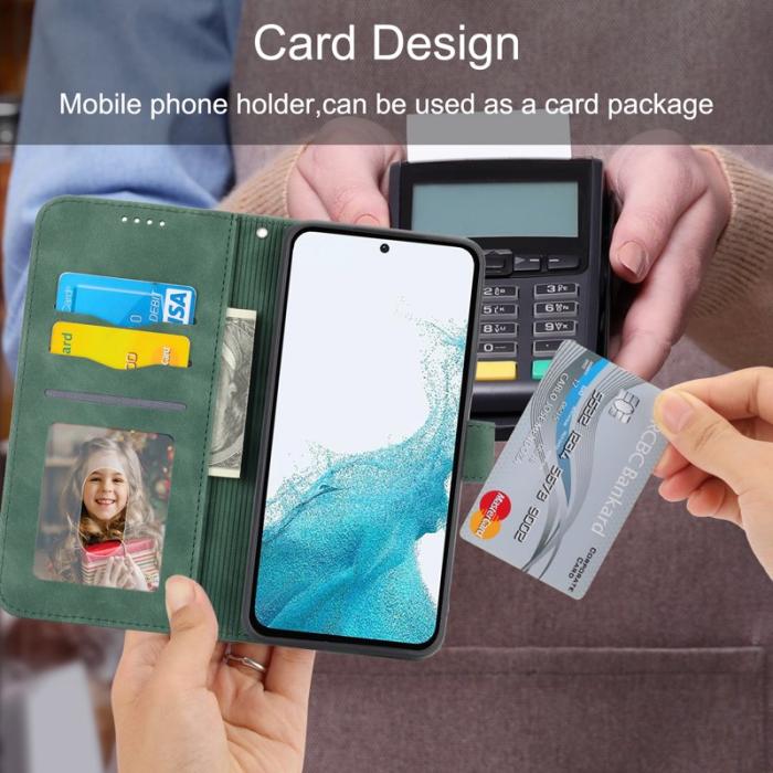 DIERFENG - DIERFENG DF-03 Fodral för Samsung Galaxy A54 5G - Äkta läder - Grön