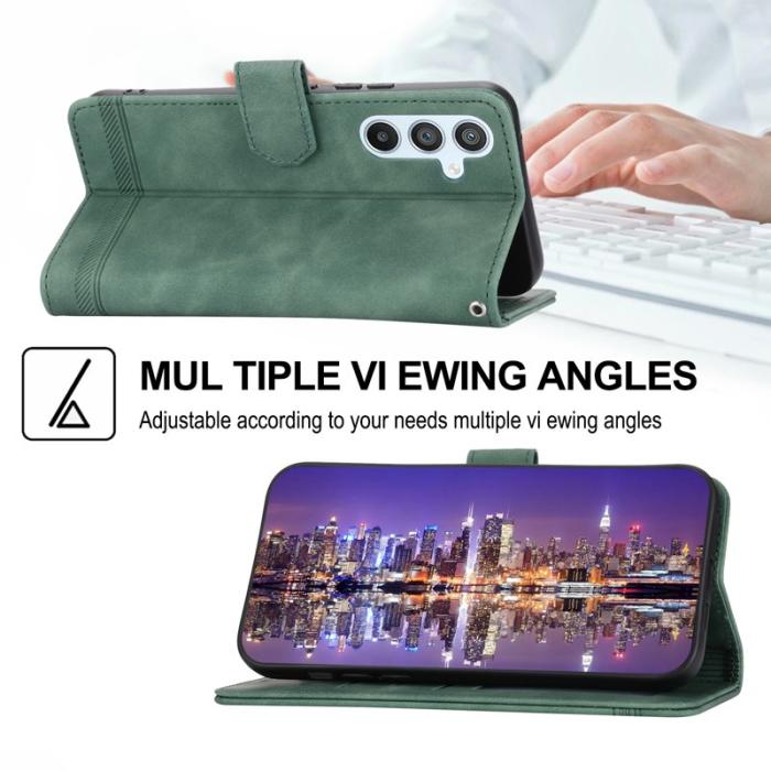 DIERFENG - DIERFENG DF-03 Fodral för Samsung Galaxy A54 5G - Äkta läder - Grön