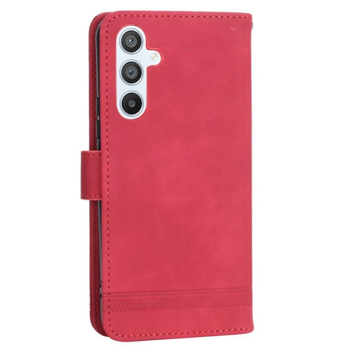 DIERFENG - DIERFENG DF-03 Fodral för Samsung Galaxy A54 5G - Äkta läder - Röd