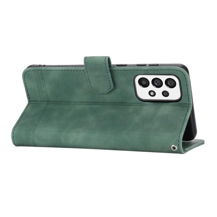 DIERFENG - DIERFENG DF-03 Fodral för Samsung Galaxy A73 5G - Äkta läder - Grön