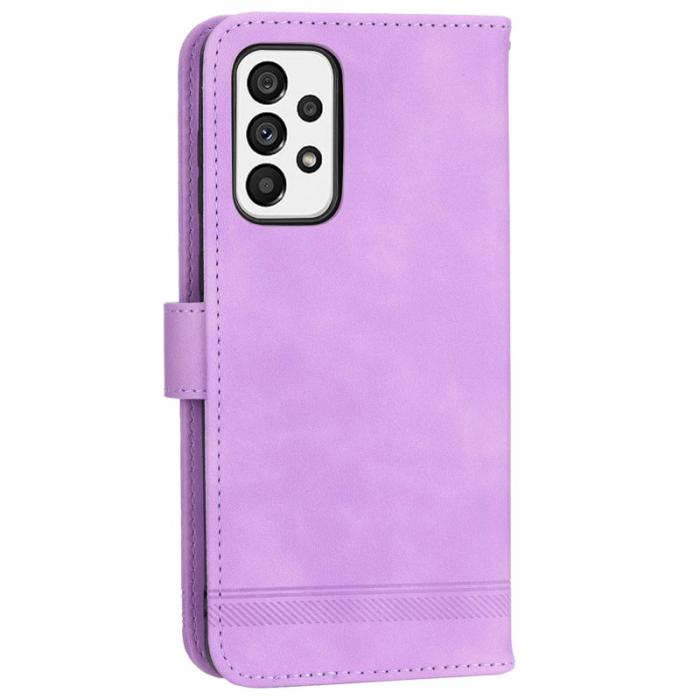 DIERFENG - DIERFENG DF-03 Fodral för Samsung Galaxy A73 5G - Äkta läder - Lila