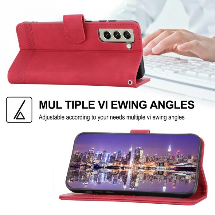 DIERFENG - DIERFENG DF-03 Fodral för Samsung Galaxy S21 FE 5G - Röd