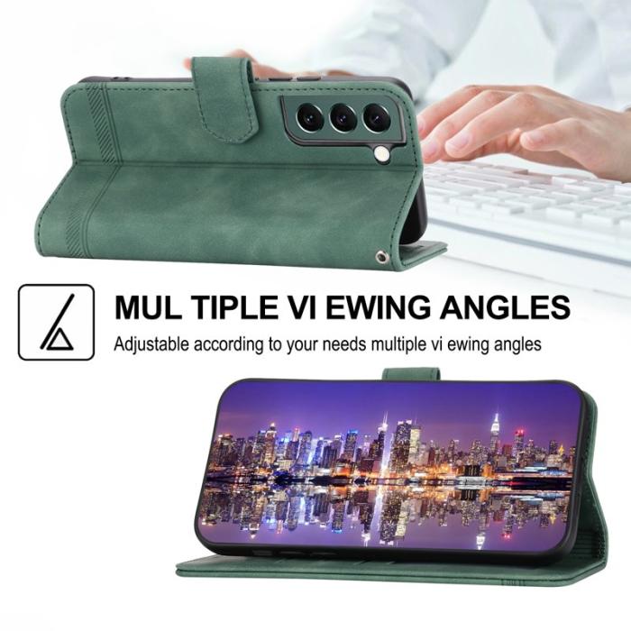 DIERFENG - DIERFENG DF-03 Fodral för Samsung Galaxy S22+ 5G - Grön PU Läder