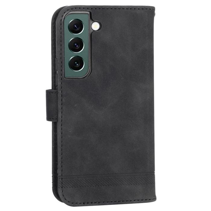 DIERFENG - DIERFENG DF-03 Fodral för Samsung Galaxy S22+ 5G - Svart PU Läder