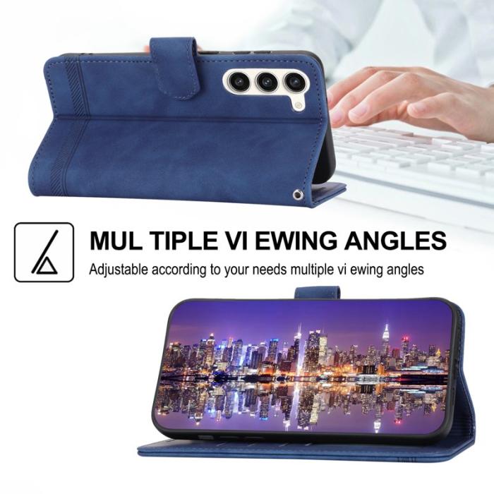 DIERFENG - DIERFENG DF-03 Fodral för Samsung Galaxy S23+ - Konstläder - Blå