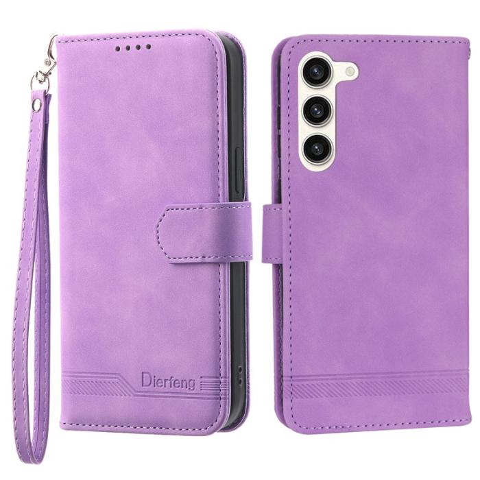 DIERFENG - DIERFENG DF-03 Fodral för Samsung Galaxy S23+ - Konstläder - Lila