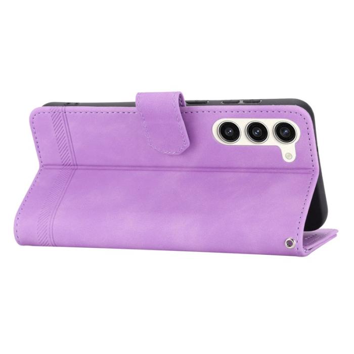 DIERFENG - DIERFENG DF-03 Fodral för Samsung Galaxy S23+ - Konstläder - Lila
