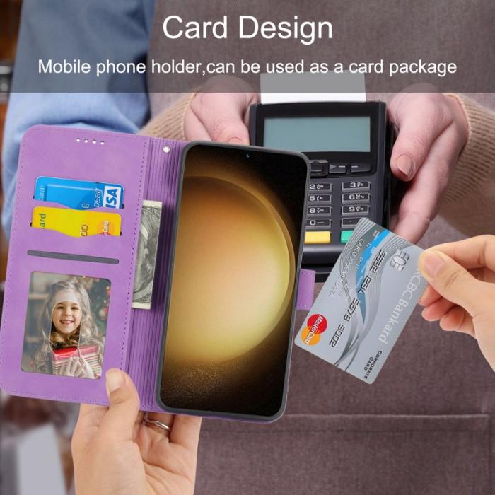DIERFENG - DIERFENG DF-03 Fodral för Samsung Galaxy S23+ - Konstläder - Lila
