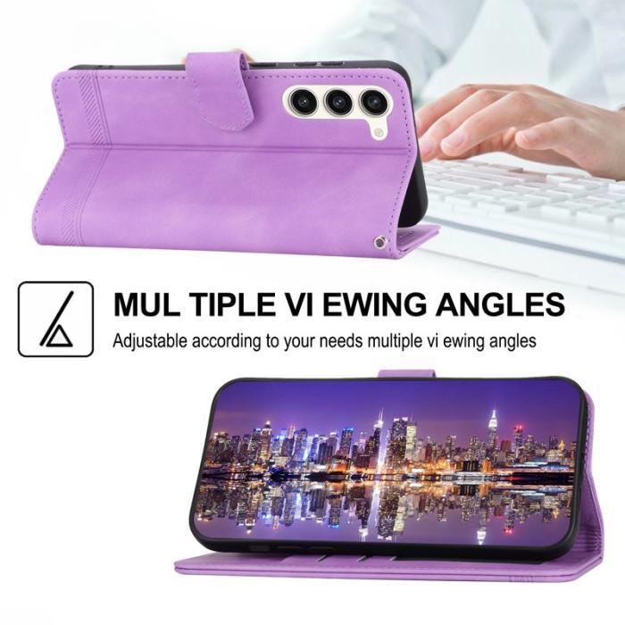 DIERFENG - DIERFENG DF-03 Fodral för Samsung Galaxy S23+ - Konstläder - Lila