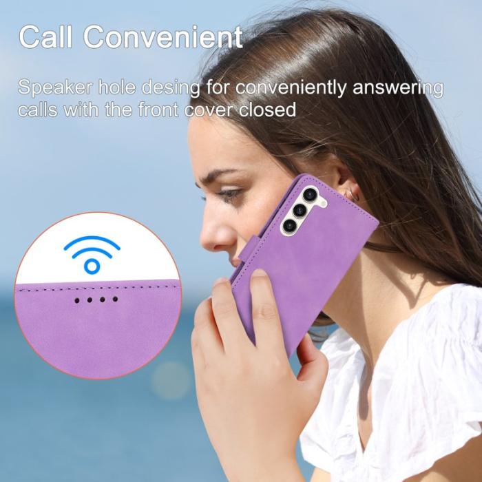 DIERFENG - DIERFENG DF-03 Fodral för Samsung Galaxy S23+ - Konstläder - Lila