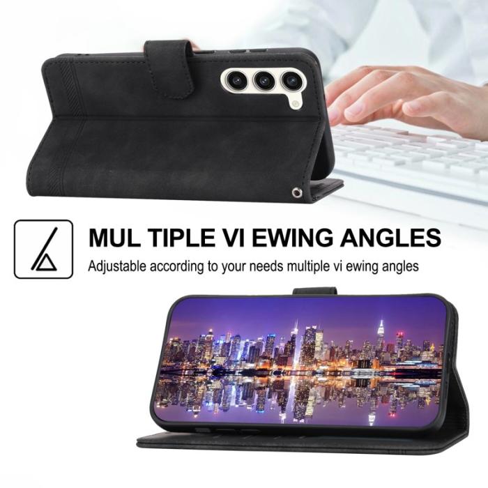 DIERFENG - DIERFENG DF-03 Fodral för Samsung Galaxy S23+ - Konstläder - Svart