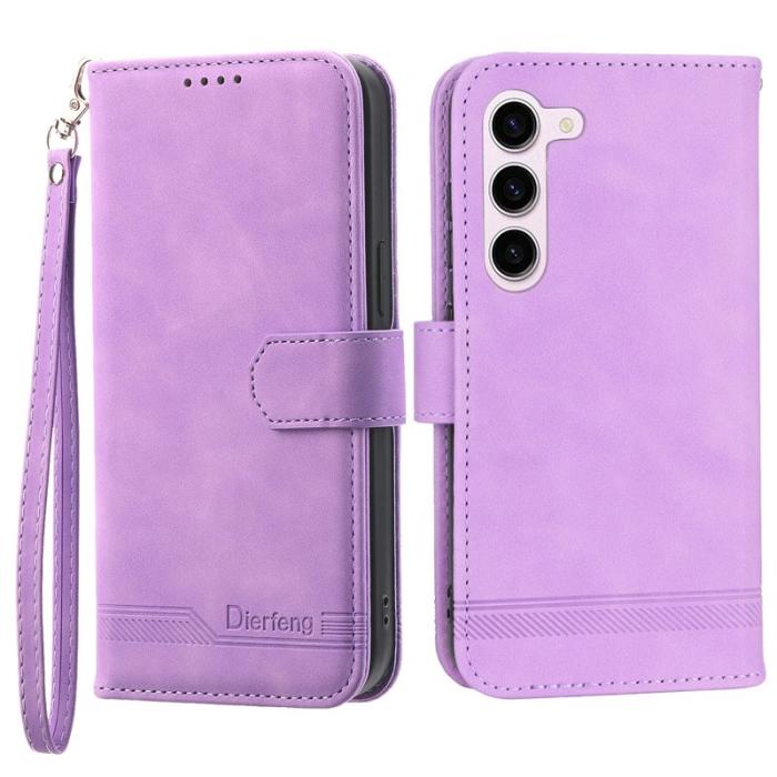 DIERFENG - DIERFENG DF-03 Fodral för Samsung Galaxy S23 - PU Läder - Lila