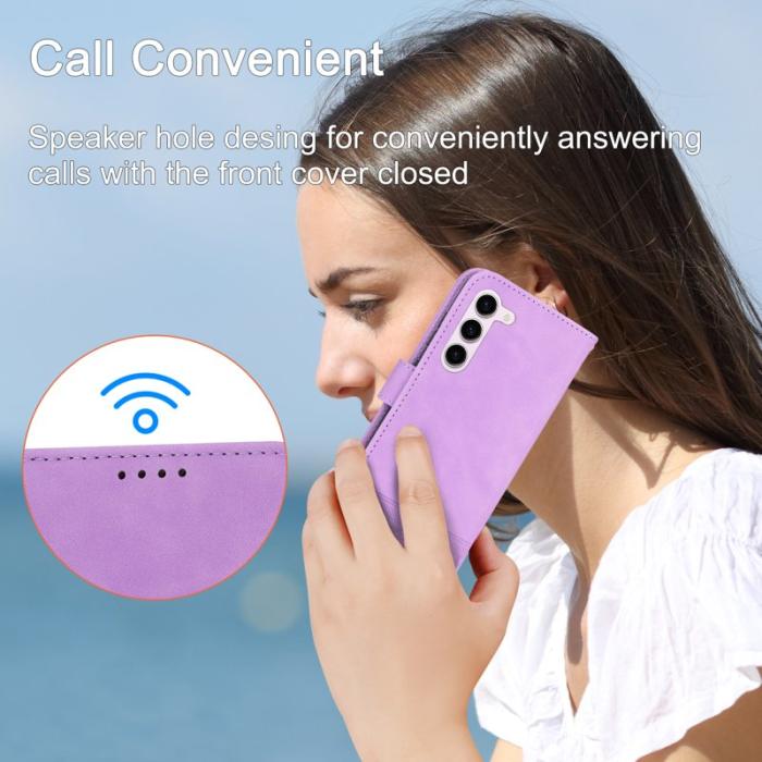 DIERFENG - DIERFENG DF-03 Fodral för Samsung Galaxy S23 - PU Läder - Lila