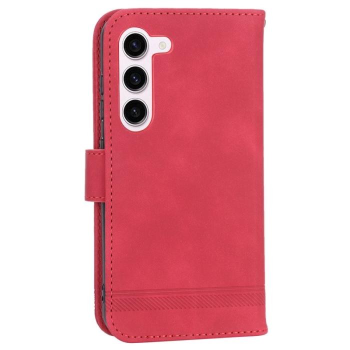 DIERFENG - DIERFENG DF-03 Fodral för Samsung Galaxy S23 - PU Läder - Röd