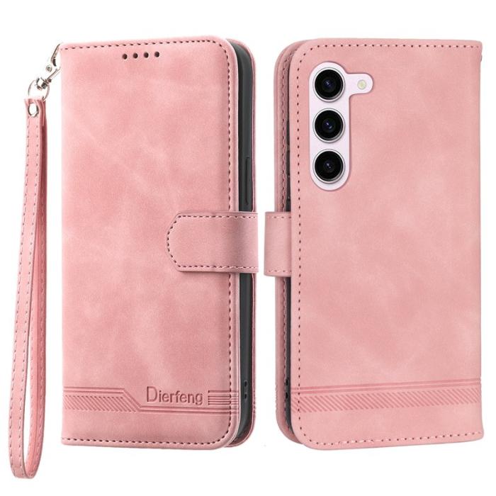DIERFENG - DIERFENG DF-03 Fodral för Samsung Galaxy S23 - PU Läder - Rosa