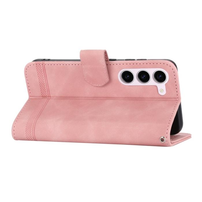 DIERFENG - DIERFENG DF-03 Fodral för Samsung Galaxy S23 - PU Läder - Rosa